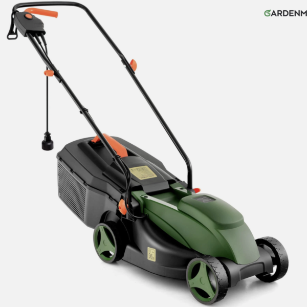 GardenMora Electric Lawn Mower 2-in-1 Versatile Corded Walk-Behind Lawnmower for Garden