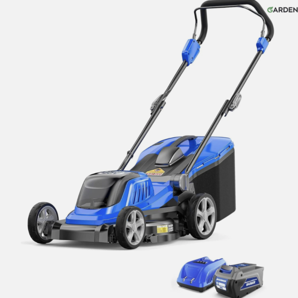 GARDENMORA 40V 18″ Cordless Lawn Mower Brushless , 5,445 Sq Ft/0.125 Ac, 1×4.0Ah Battery